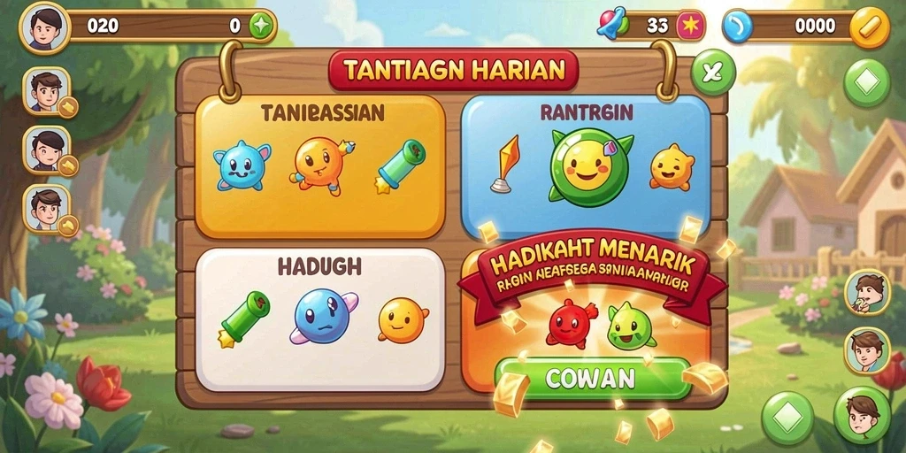 Karakter dengan kemampuan unik siap membantu Anda.