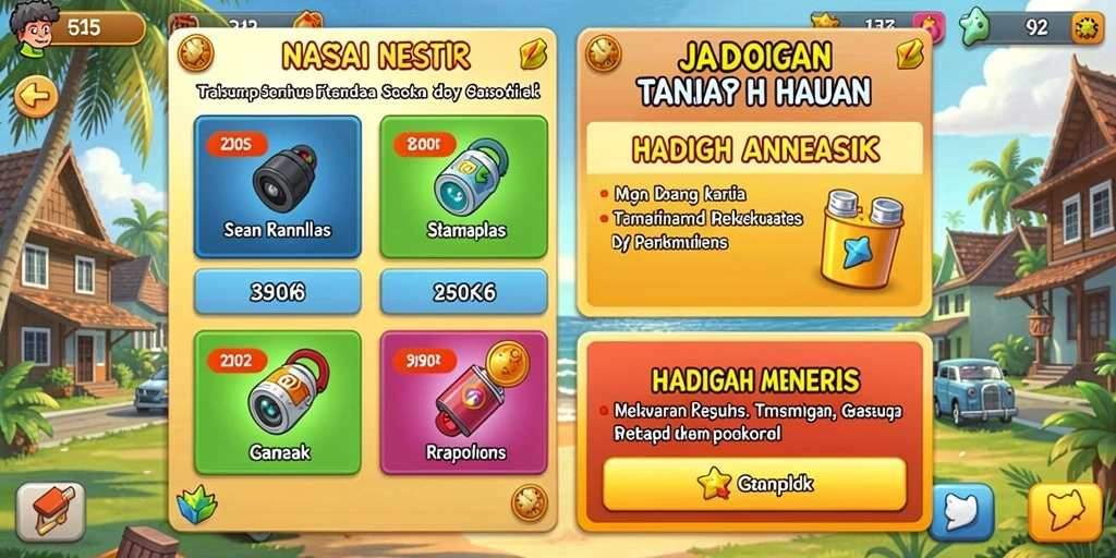 Tema permainan yang beragam dan seru.