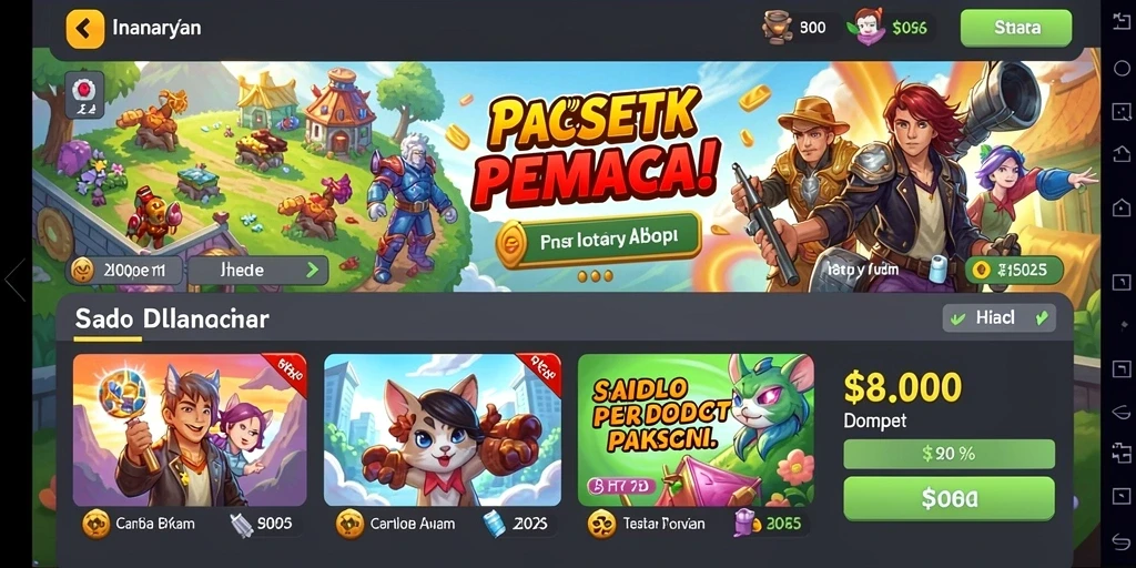 Visual dari komunitas bermain yang aktif dan bersahabat.
